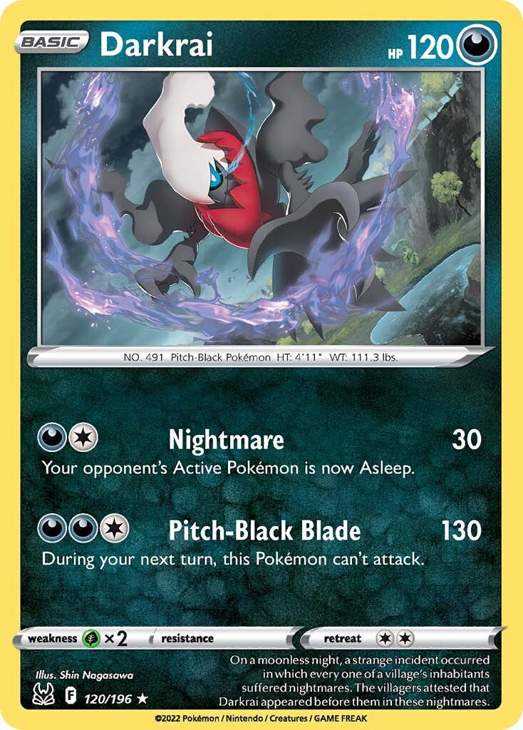 Darkrai (120/196) [Sword & Shield: Lost Origin] | Good Games Cannington