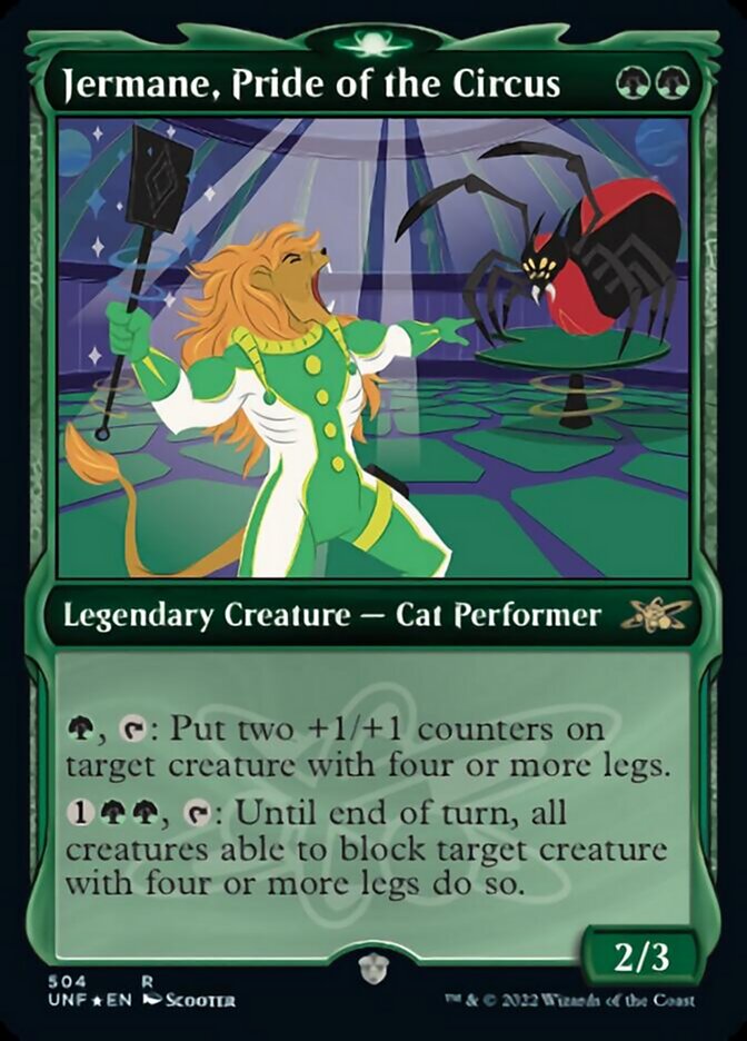 Jermane, Pride of the Circus (Showcase) (Galaxy Foil) [Unfinity] | Good Games Cannington