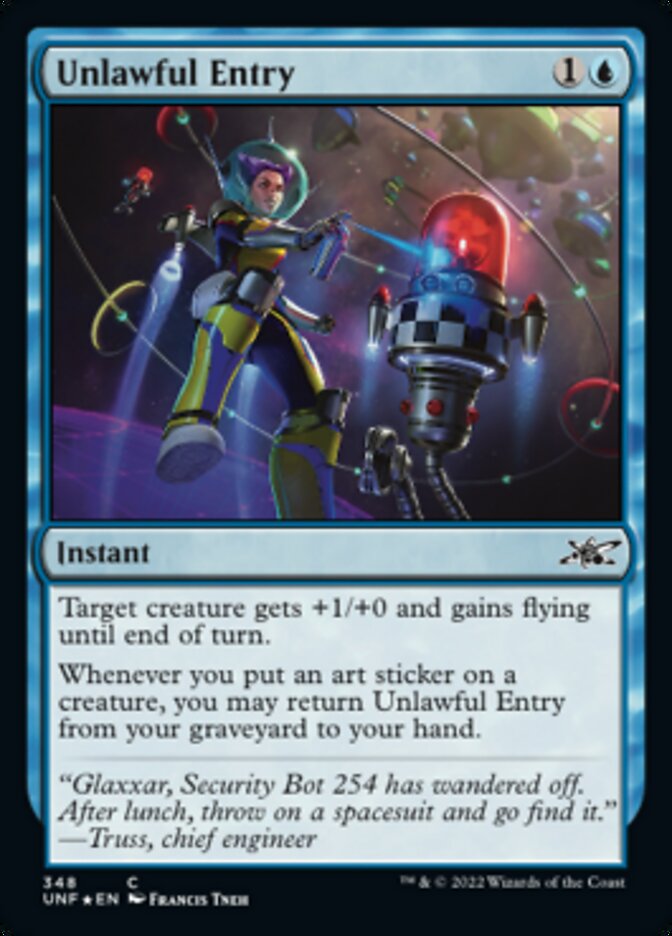 Unlawful Entry (Galaxy Foil) [Unfinity] | Good Games Cannington