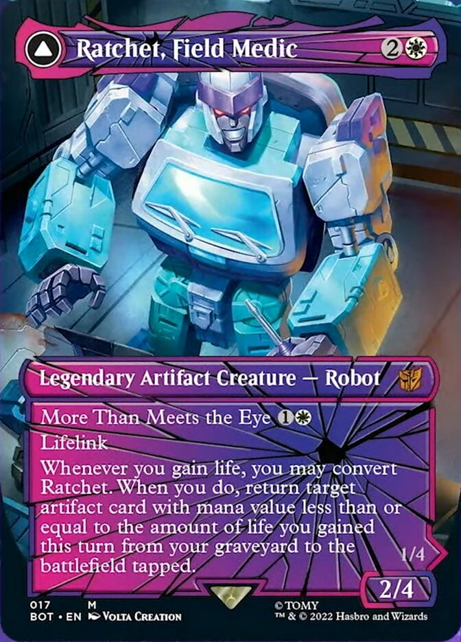 Ratchet, Field Medic // Ratchet, Rescue Racer (Shattered Glass) [Transformers] | Good Games Cannington
