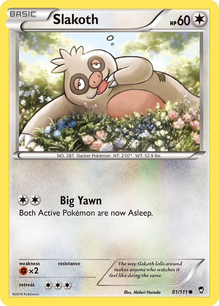 Slakoth (81/111) [XY: Furious Fists] | Good Games Cannington