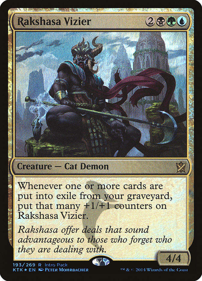 Rakshasa Vizier (Intro Pack) [Khans of Tarkir Promos] | Good Games Cannington