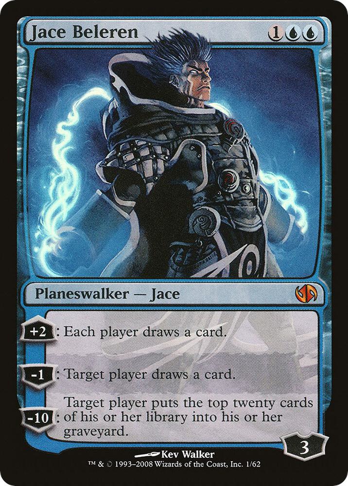 Jace Beleren 1/62 (Duel Decks: Jace vs. Chandra)  - Foil | Good Games Cannington
