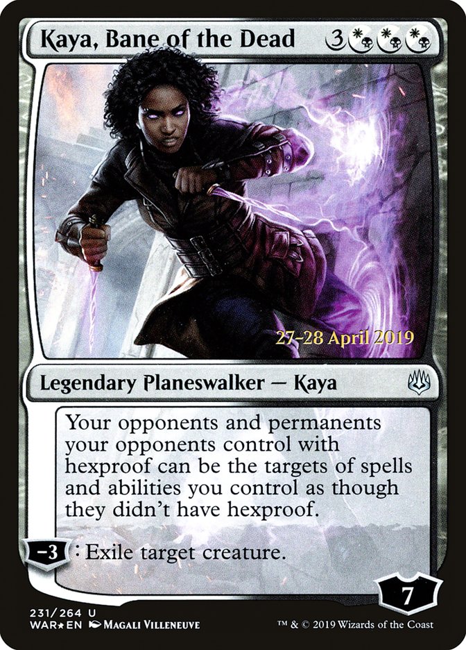Kaya, Bane of the Dead [War of the Spark Prerelease Promos] | Good Games Cannington