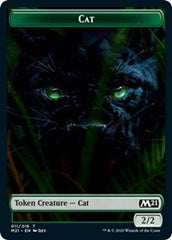 Cat (011) // Goblin Wizard Double-Sided Token [Core Set 2021 Tokens] | Good Games Cannington