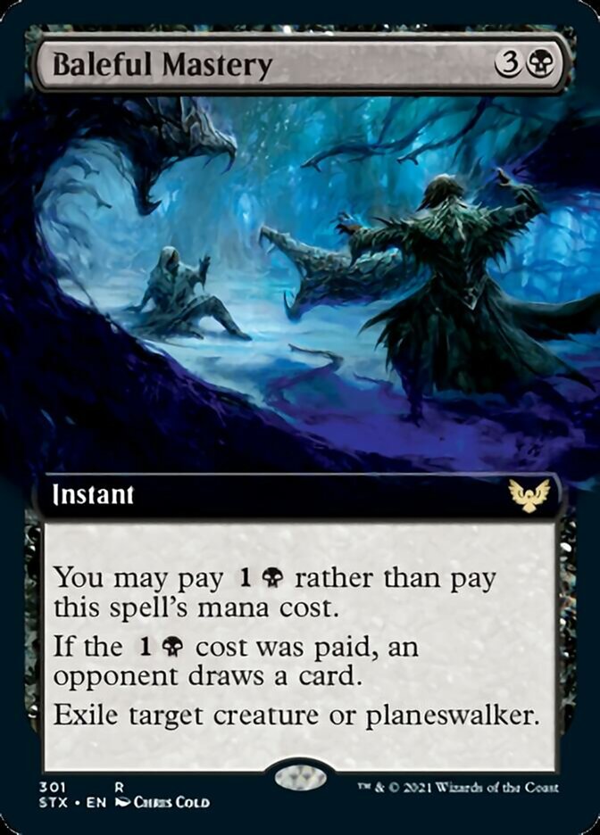 Baleful Mastery (Extended Art) [Strixhaven: School of Mages] | Good Games Cannington