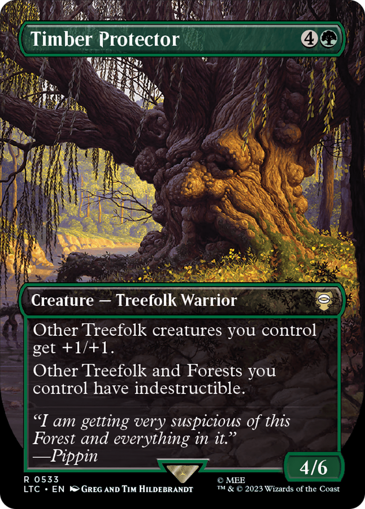 Timber Protector (Borderless) [The Lord of the Rings: Tales of Middle-Earth Commander] | Good Games Cannington