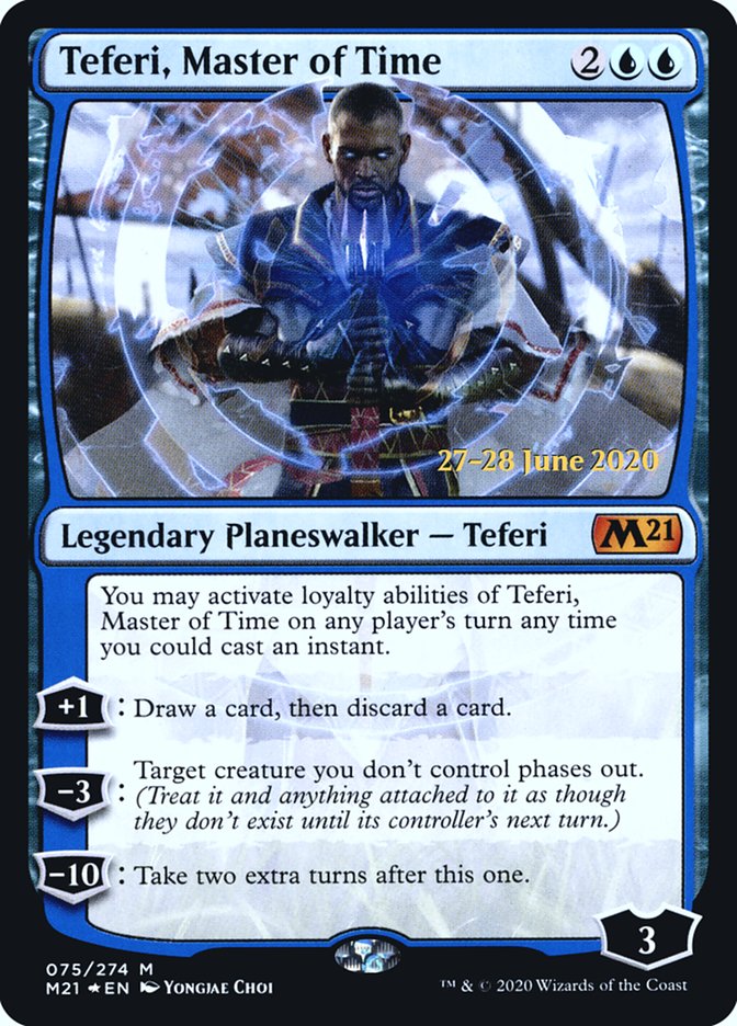 Teferi, Master of Time (75) [Core Set 2021 Prerelease Promos] | Good Games Cannington