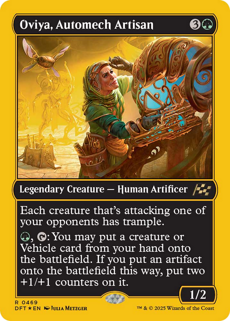 Oviya, Automech Artisan (First-Place Foil) [Aetherdrift] | Good Games Cannington