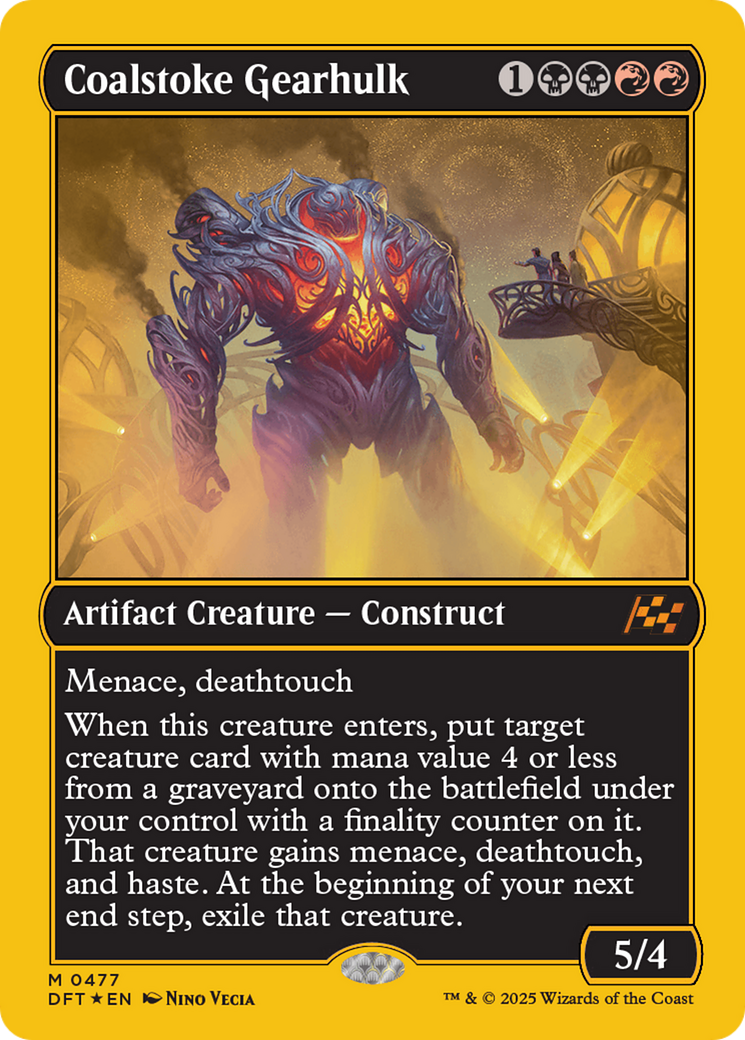 Coalstoke Gearhulk (First-Place Foil) [Aetherdrift] | Good Games Cannington