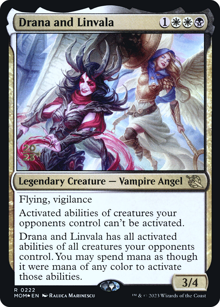Drana and Linvala [March of the Machine Prerelease Promos] | Good Games Cannington