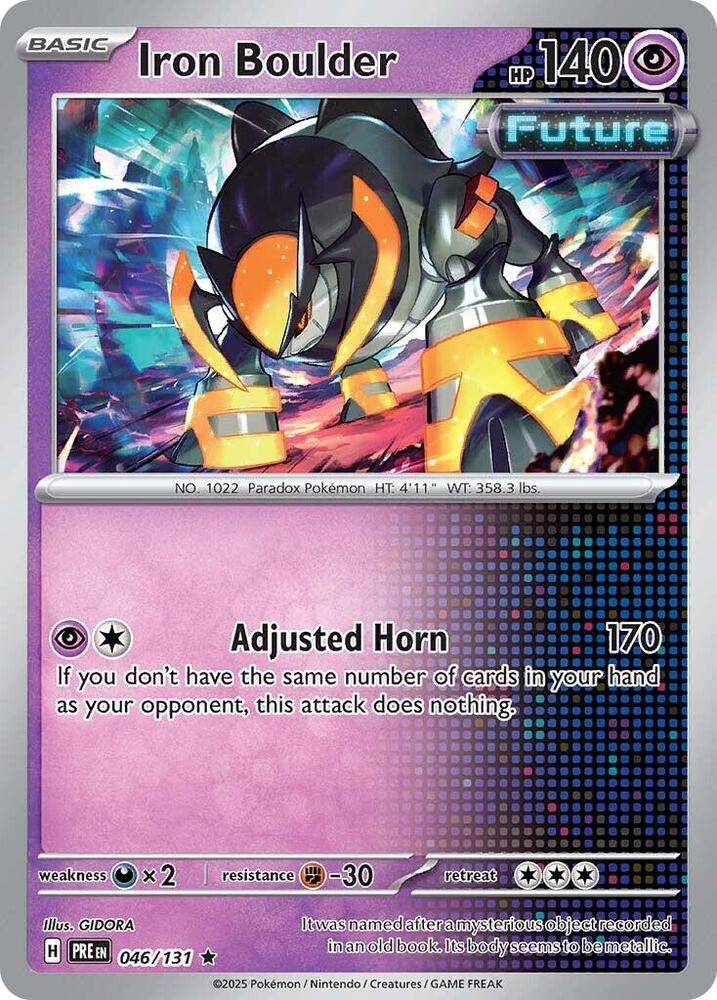 Iron Boulder (046/131) [Scarlet & Violet: Prismatic Evolutions] | Good Games Cannington
