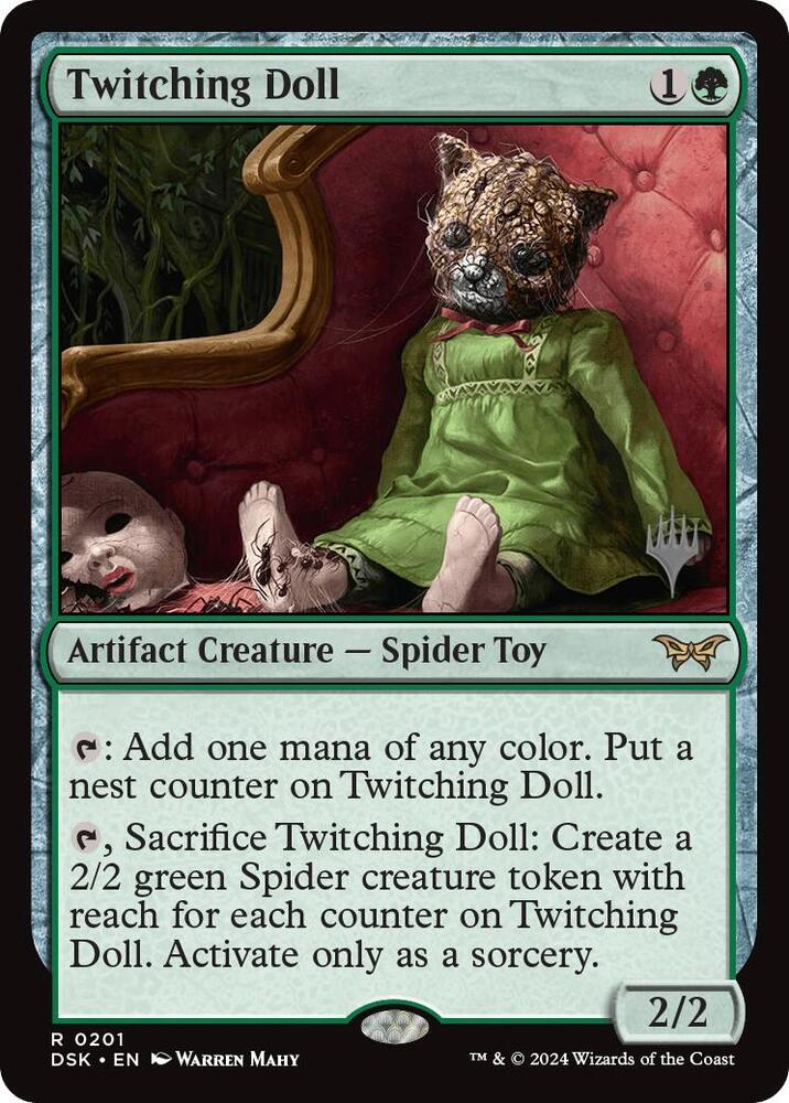 Twitching Doll 201 (Promo Pack: Duskmourn: House of Horror)  - Foil | Good Games Cannington