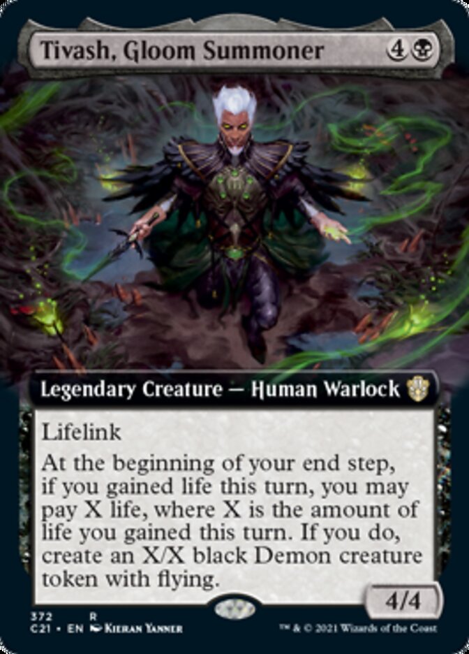 Tivash, Gloom Summoner (Extended Art) [Commander 2021] | Good Games Cannington