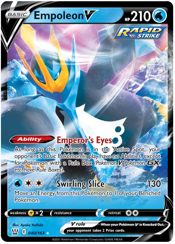 Empoleon V (040/163) [Sword & Shield: Battle Styles] | Good Games Cannington