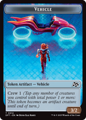 Emblem - Chandra, Spark Hunter // Vehicle Double-Sided Token [Aetherdrift Tokens] | Good Games Cannington