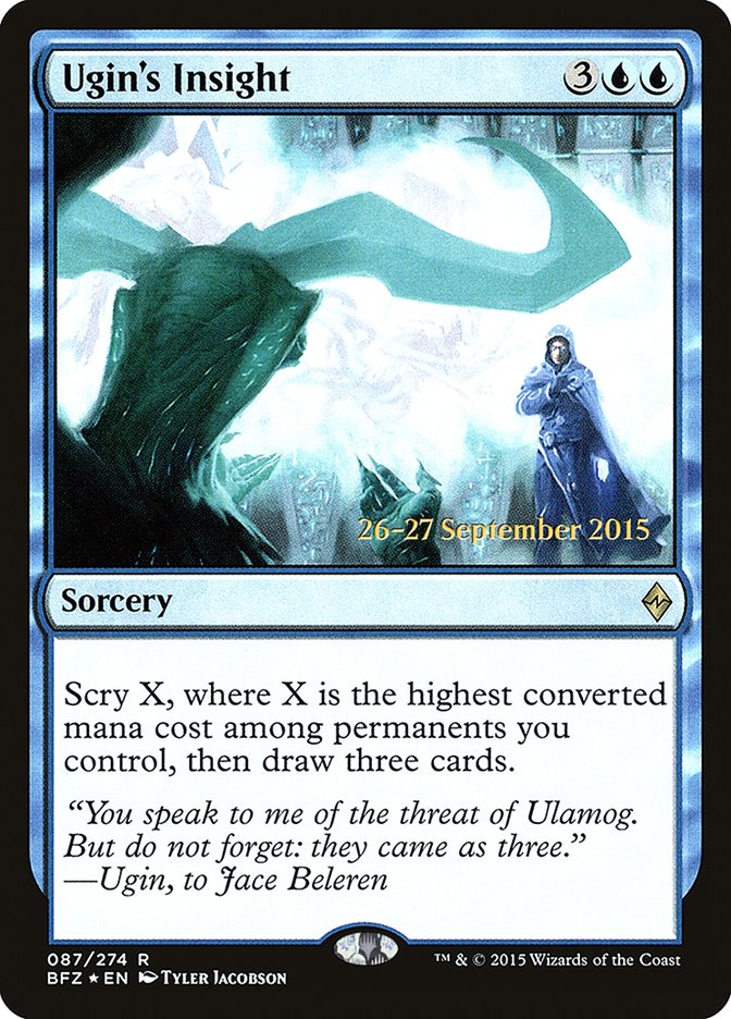 Ugin's Insight [Battle for Zendikar Prerelease Promos] | Good Games Cannington