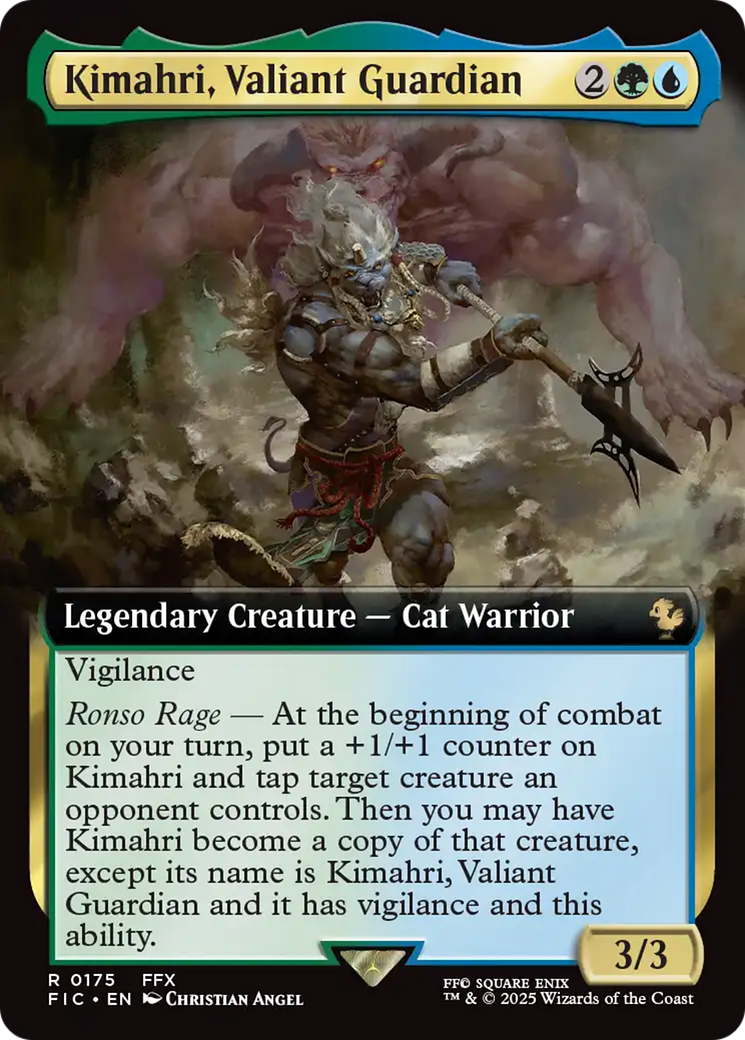 Kimahri, Valiant Guardian (Extended Art) [FINAL FANTASY Commander] | Good Games Cannington