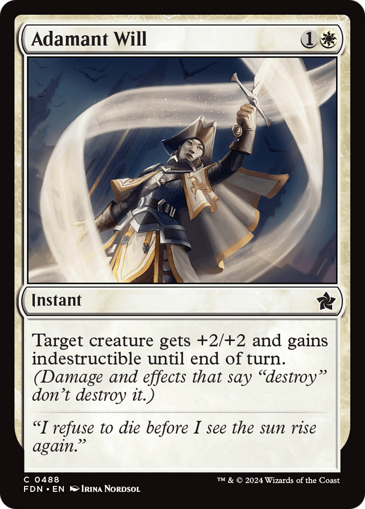 Adamant Will [Foundations] | Good Games Cannington