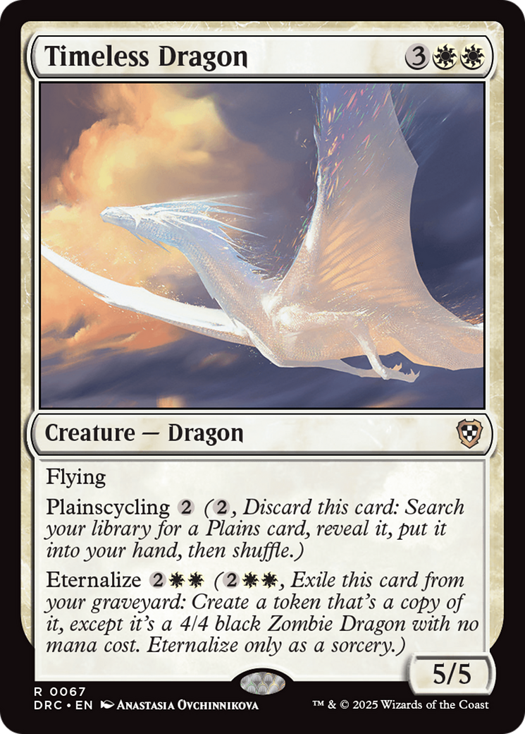 Timeless Dragon [Aetherdrift Commander] | Good Games Cannington