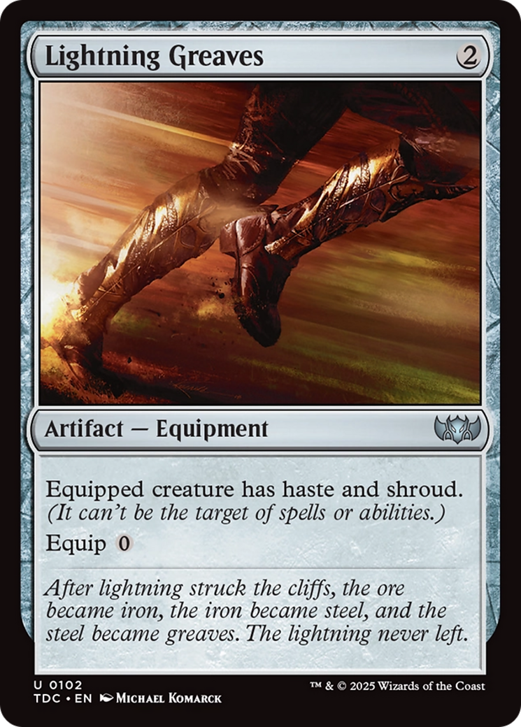 Lightning Greaves [Tarkir: Dragonstorm Commander] | Good Games Cannington