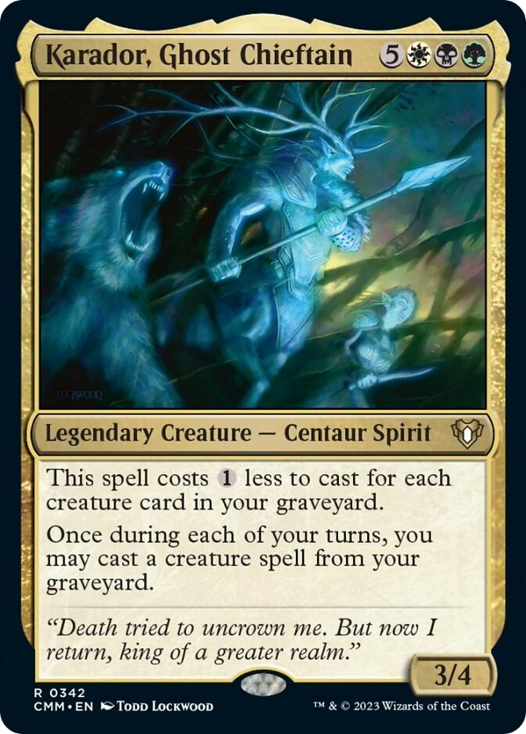 Karador, Ghost Chieftain [Commander Masters] | Good Games Cannington