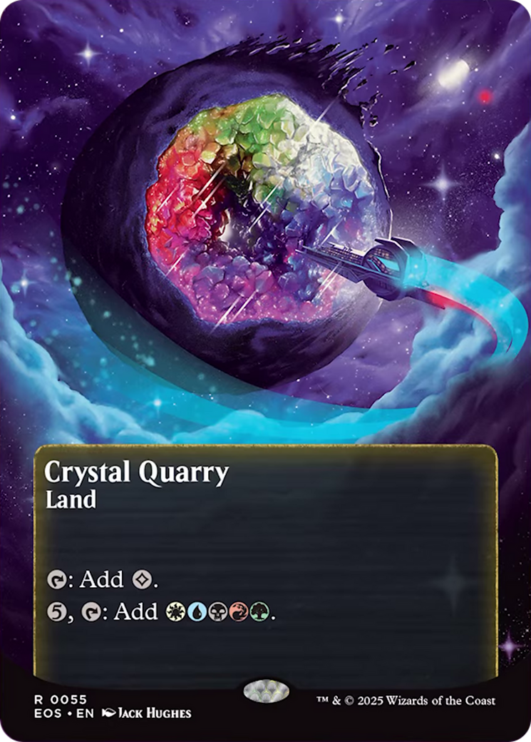 Crystal Quarry (0055) (Borderless) [Edge of Eternities: Stellar Sights] | Good Games Cannington