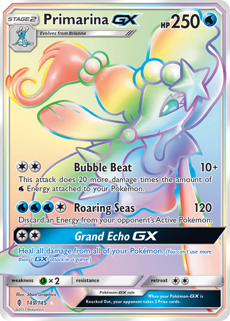 Primarina GX (149/145) [Sun & Moon: Guardians Rising] | Good Games Cannington