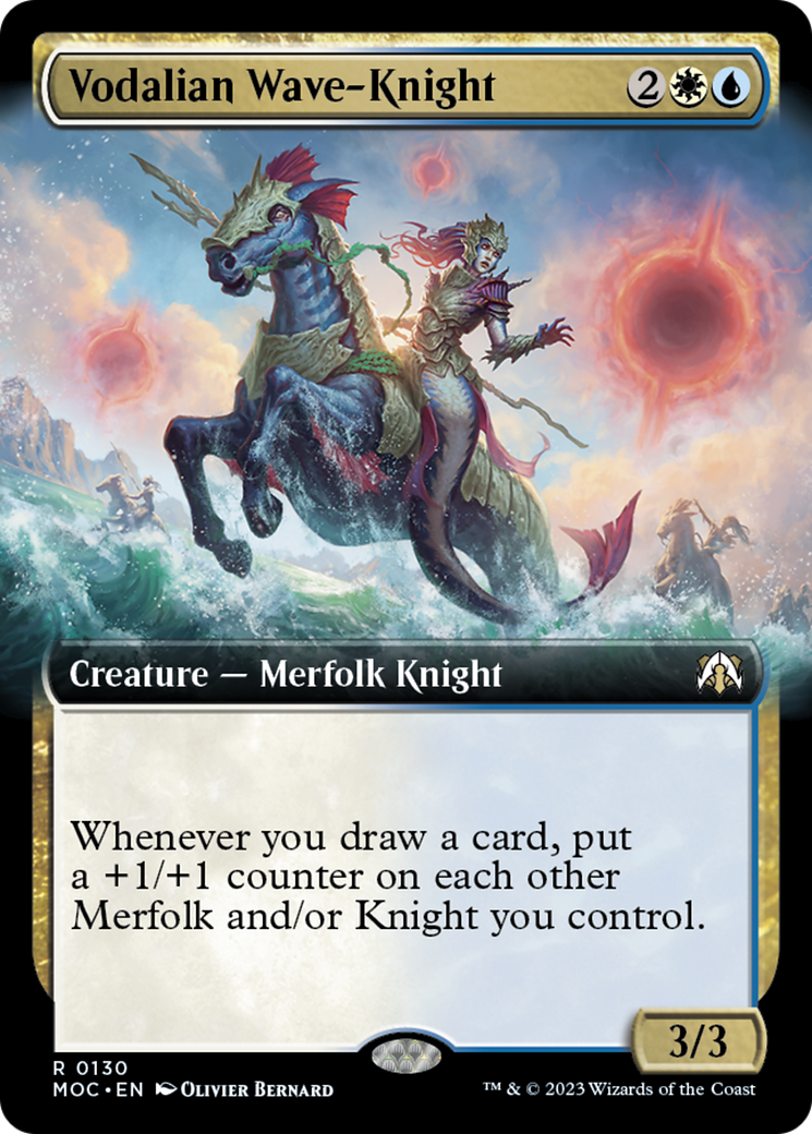 Vodalian Wave-Knight (Extended Art) [March of the Machine Commander] | Good Games Cannington