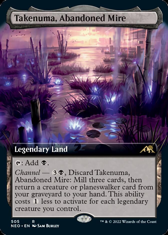 Takenuma, Abandoned Mire (Extended Art) [Kamigawa: Neon Dynasty] | Good Games Cannington