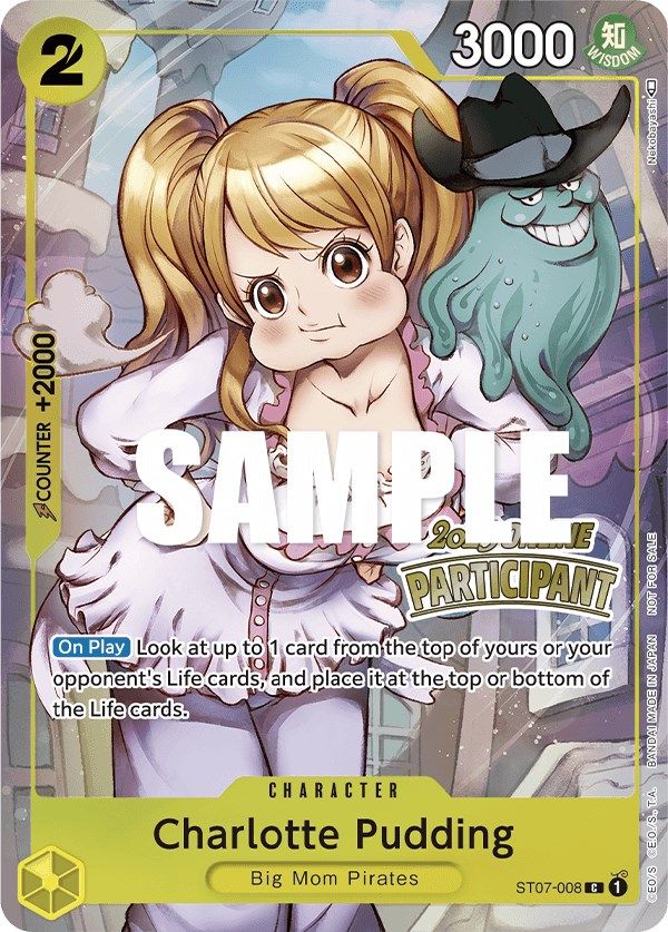 Charlotte Pudding (Online Regional 2023) [Participant] [One Piece Promotion Cards] | Good Games Cannington