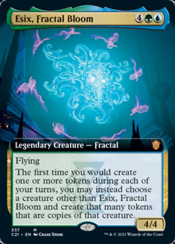 Esix, Fractal Bloom (Extended Art) [Commander 2021] | Good Games Cannington
