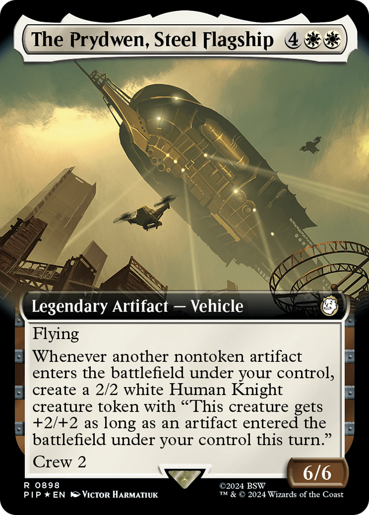 The Prydwen, Steel Flagship (Extended Art) (Surge Foil) [Fallout] | Good Games Cannington