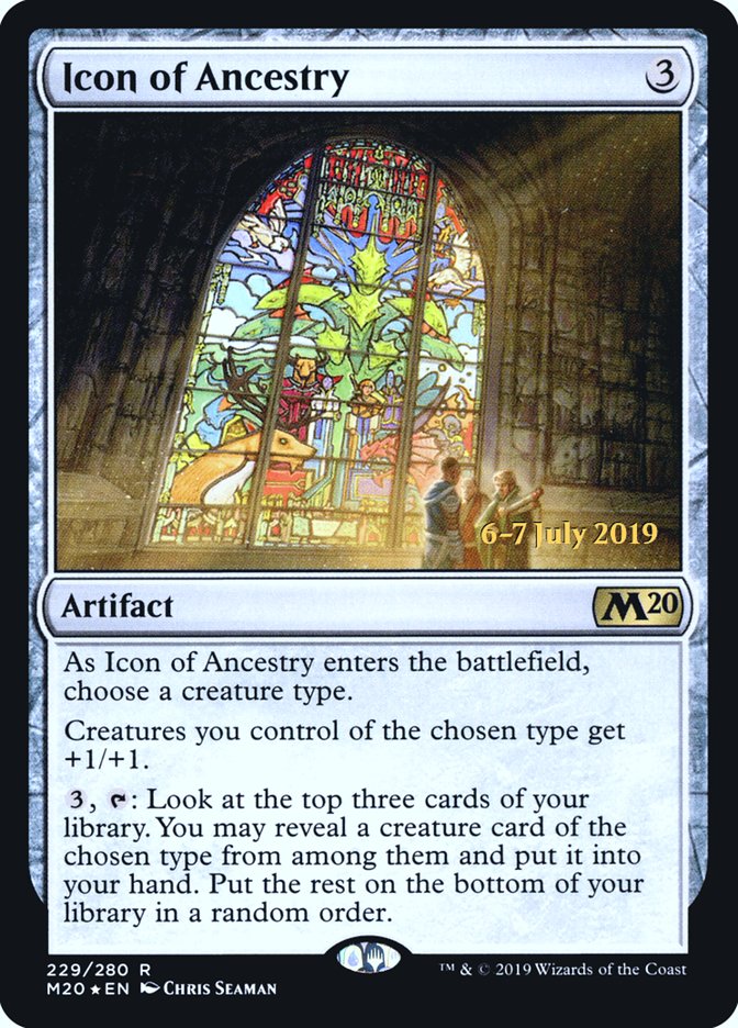 Icon of Ancestry [Core Set 2020 Prerelease Promos] | Good Games Cannington