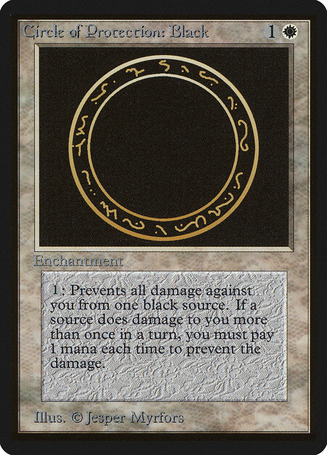 Circle of Protection: Black [Beta Edition] | Good Games Cannington
