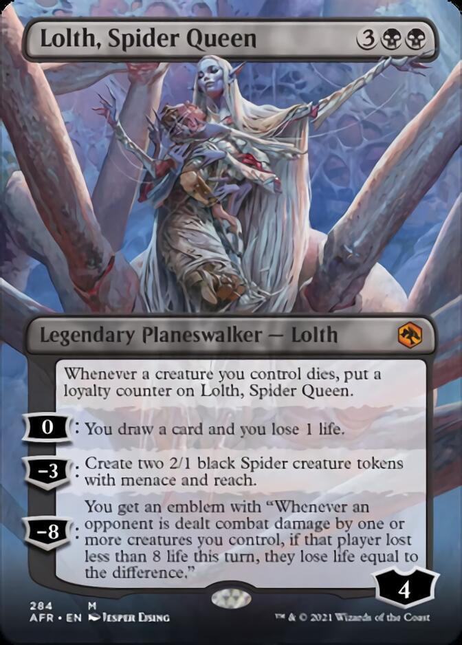Lolth, Spider Queen (Borderless) [Dungeons & Dragons: Adventures in the Forgotten Realms] | Good Games Cannington