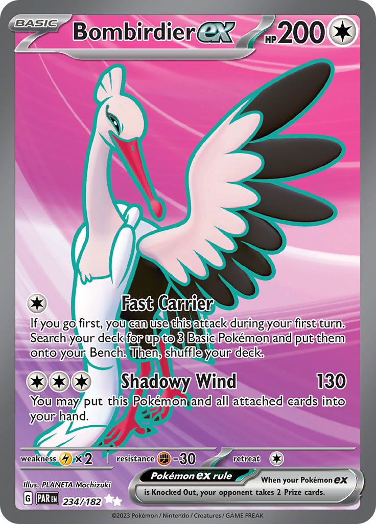 Bombirdier ex (234/182) [Scarlet & Violet: Paradox Rift] | Good Games Cannington