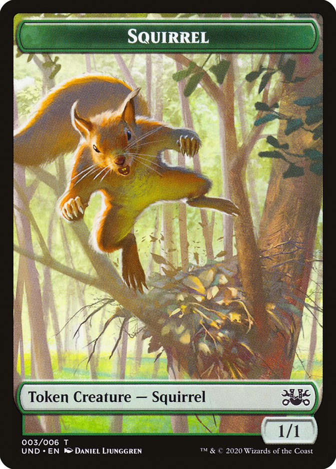 Beeble // Squirrel Double-Sided Token [Unsanctioned Tokens] | Good Games Cannington