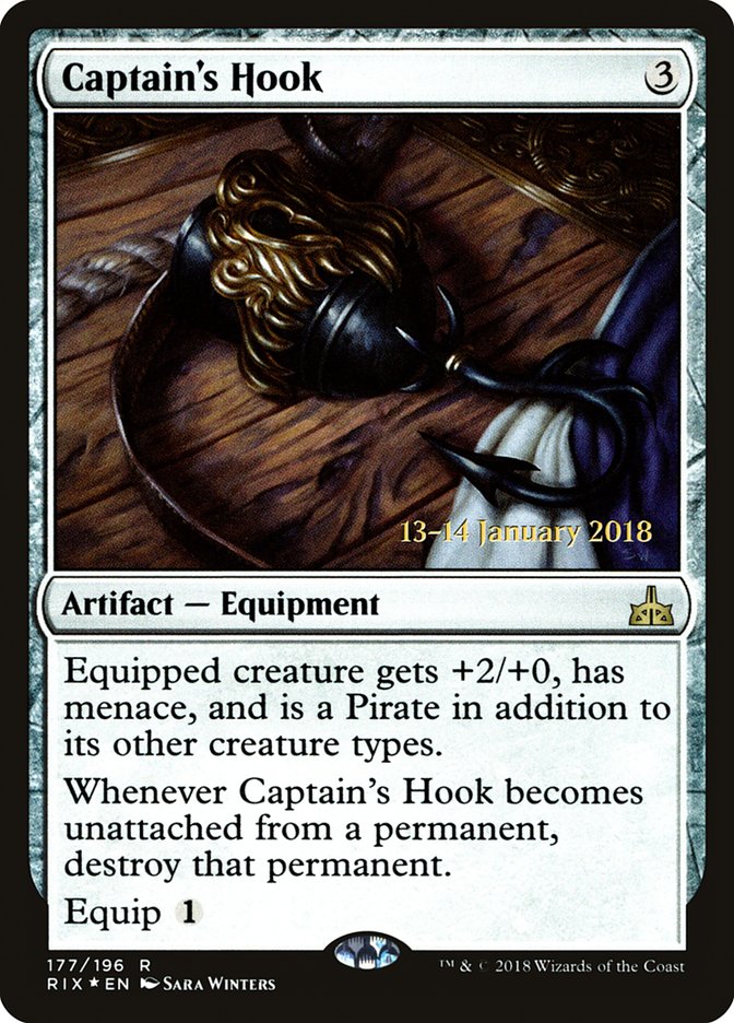 Captain's Hook [Rivals of Ixalan Prerelease Promos] | Good Games Cannington