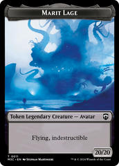 Marit Lage (Ripple Foil) // Sand Warrior Double-Sided Token [Modern Horizons 3 Commander Tokens] | Good Games Cannington