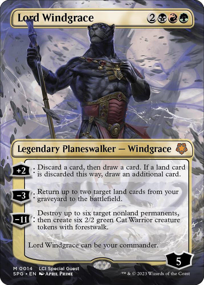 Lord Windgrace 14 (Special Guests)  - Borderless Foil | Good Games Cannington