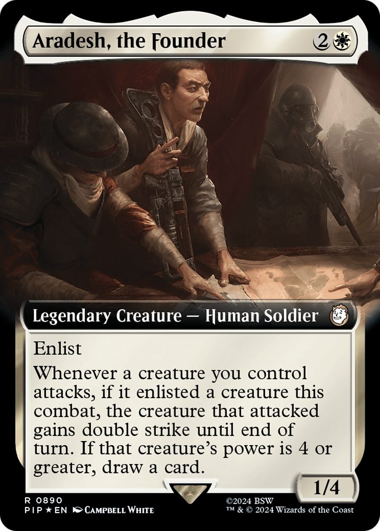 Aradesh, the Founder (Extended Art) (Surge Foil) [Fallout] | Good Games Cannington