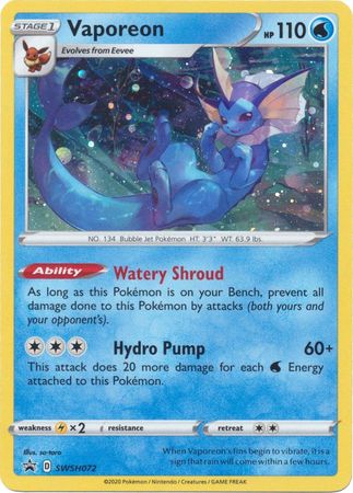 Vaporeon (SWSH072) [Sword & Shield: Black Star Promos] | Good Games Cannington