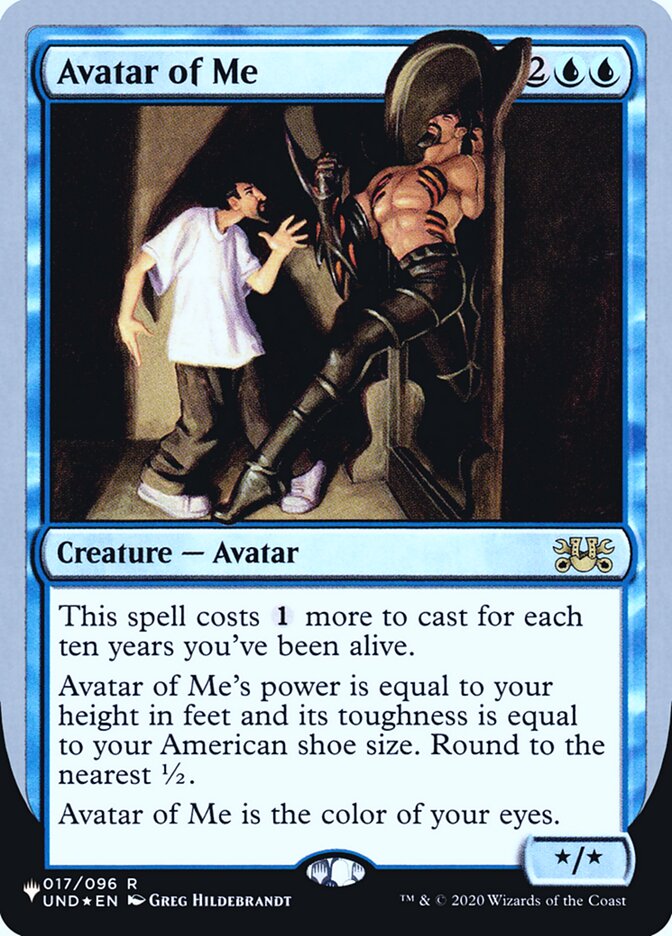 Avatar of Me (Unfinity Foil Edition) [The List] | Good Games Cannington