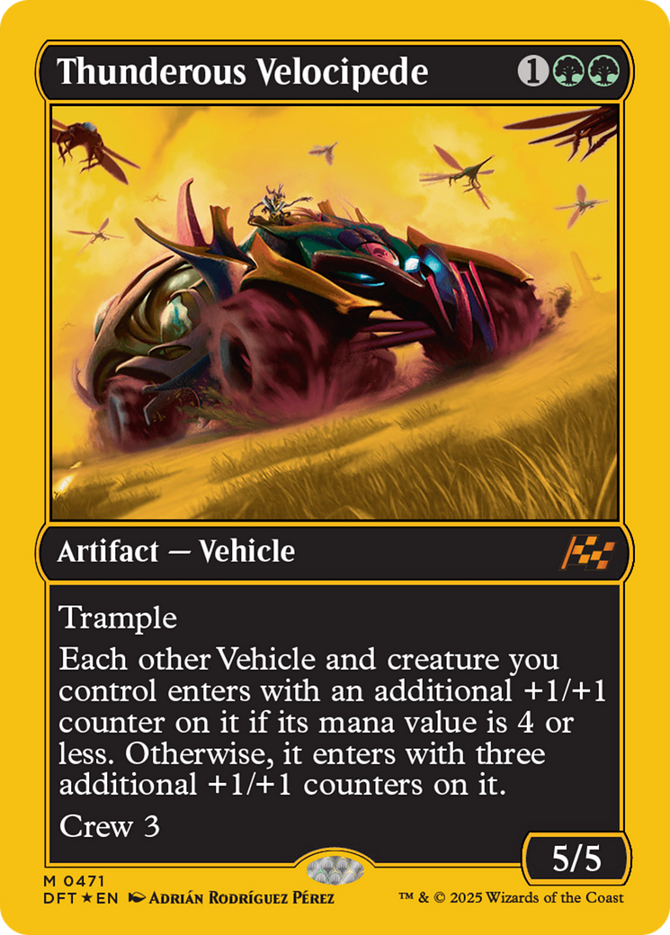 Thunderous Velocipede (First-Place Foil) [Aetherdrift] | Good Games Cannington