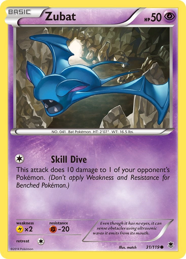 Zubat (31/119) [XY: Phantom Forces] | Good Games Cannington