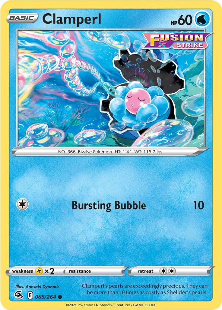 Clamperl (065/264) [Sword & Shield: Fusion Strike] | Good Games Cannington