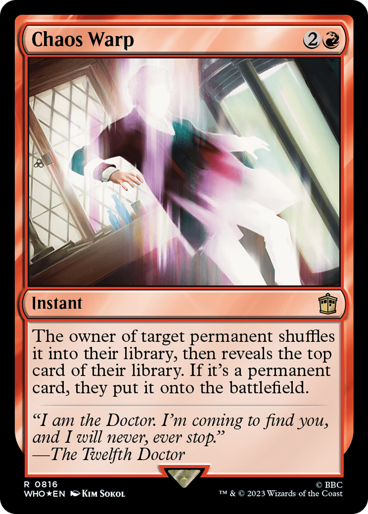 Chaos Warp (Surge Foil) [Doctor Who] | Good Games Cannington