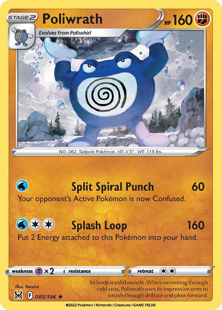Poliwrath (085/196) [Sword & Shield: Lost Origin] | Good Games Cannington