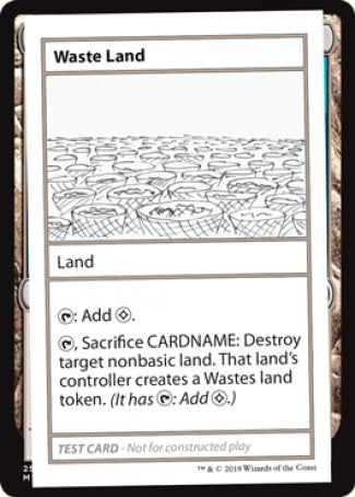 Waste Land (2021 Edition) [Mystery Booster Playtest Cards] | Good Games Cannington